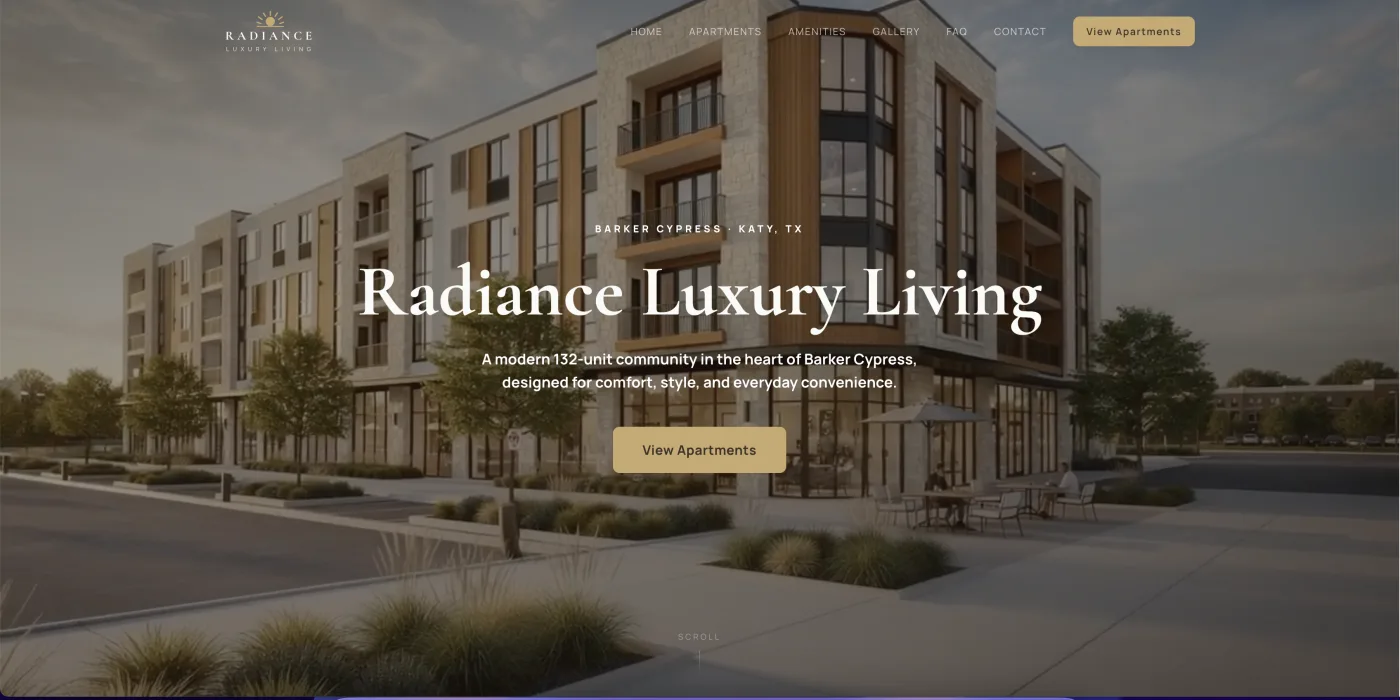 Radiance Luxury Living screenshot